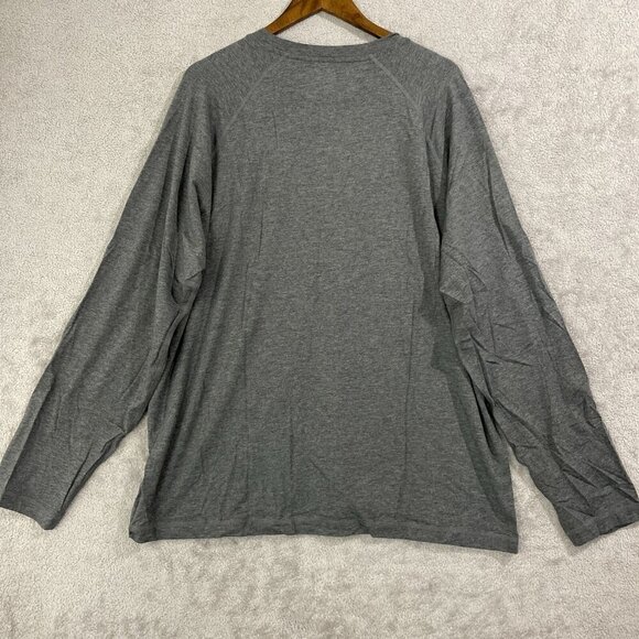NWOT Lands' End Men's Size XL Heather Gray Long Sleeve Shirt - Picture 2 of 6